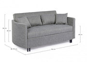 Zwei -Seerer -Sofa -Bett Clayton Grey 166x88x H84 cm