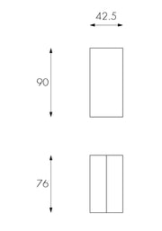 Erweiterbare Anti -Scratch -Konsole in Tortora lackiertem MDF 90x42.5/302.5x76H CM