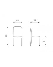 2x ähnlicher Stuhl - Anita