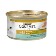 Gold Mousse Gourmet mit Kabeljau und Karotten Purina 85 Gramm