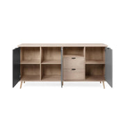 (3c) 3 -Door -Sideboard mit 2 Schubladen 180 x 88 x 40 h (EPIK52) Effez