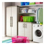 Bass Multi -Use -Garderobe Zwei Türen Zwei Regale Beige Exzellenz 89x54x H93 cm