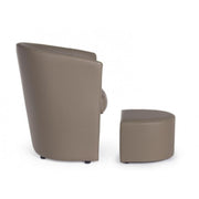 Extrahierbarer Pouf Cup mit Tortora Rita 64,5x 59,5x H78 cm