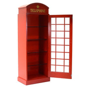 H180 cm roter Telefonkabinschrank