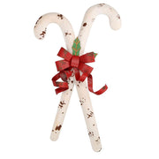 Weißer Metallstab rotes Bogen CM35X60X7.5