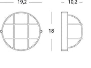 Plaf.picc.gabbbia Industrial Light Black Black