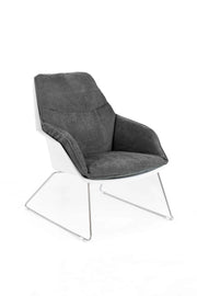 2x Polypropylen -Sessel dunkelgrau 85 cm x 74 cm H. 86 cm