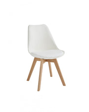 4x Nordic Charletta White STS Stuhl