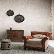 Charleston Sessel im beige Vintage Leder