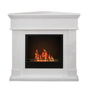 Bioethanol Bioethanne Kamin aus der Erdungseeck des Ford White 110x45xh.100 cm