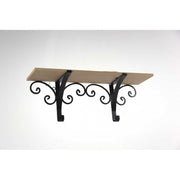 Metallregal mit Holzoberteil 46 x 13 x 17 h cm