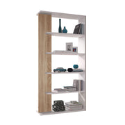 Open Bookshop White Design Oak 90 x 25 x 180 h cm cm