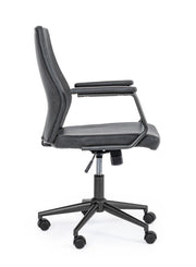 Ecopelle Büro Sessel Schwarz Jamie 67 x 58 x 93 cm