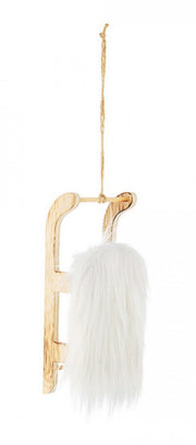 6x Trentino Anhänger weißer Schlittenschlitz s