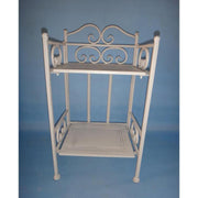 Metallregal New Jessica Strait 2 Böden weiße Pinsel CM25X23H48