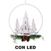 LED Metal Ghirand mit BianCocm25x7x47.5 Kirche