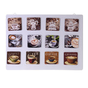 Magnet Metall-Set 12 Stücke ASS Kaffee C-Ssposinore CM6X6