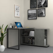 Schreibtisch mit Cementi Oslo 120x60xh 74 cm Bücherregal