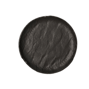 Brotplatte 16 cm schwarzes Porzellan