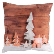 Stoffkissen Browncm40x40 LED -Dekorationen