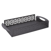 Metall Tablett Metall Dunkelgrau Pfeil rechteckig CM41X20H6.5