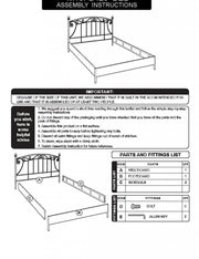 Bettknoten weiße Ehe 160x195x115h cm