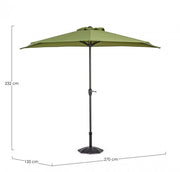 Regenschirm Kalife Mezzaluna 2.7 Olive -