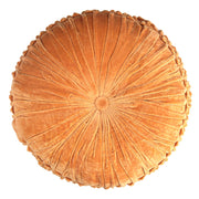 Orangefarbenes Samtkissen CM Ø40H12