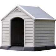 Sandy Dog Kennel, braune Farbe, Abmessungen 95x99x99h