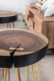 Goldholzholz -Stuhl -Atmosphäre Stil