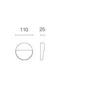 Es punktet 3W LED 4000k Geo Rund White Line