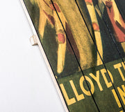 Druck auf Holz mit mehrfarbigen Leinwand 60x100 cm