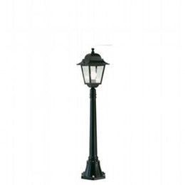 Große Aluminium gemahlene Lampe mit transparenten Glaslautsprechern - max. 210 mm schwarzer Höhe