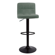 Einstellbarer Minzfarbe mit matten schwarzen Beinen 49x40x87 cm