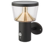 Sonnenlampe aus Edelstahlwand