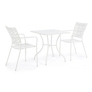 Kelsie White Steel Tabelle 70x70 cm
