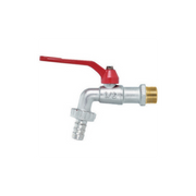 Ballhahn mit StorCommaste und rotem Hebel 1/2 