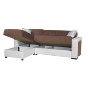 Sofa mit Halbinsel Marmaris Reversible Container 212x145x80 H