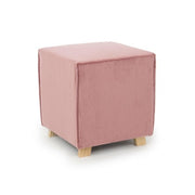 Pouf in Vintage Vintage Ancient Rosa Adeline 40x40x H44 cm