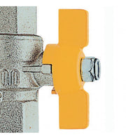 Wandhahn für Gas mit Aluminiumhebel