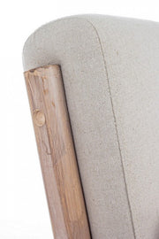 Vintage -Baumwoll -Leinen -Ancellar mit Kissenkissen