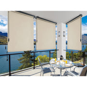 Manuelles Roll in Almuminium White Charleston Weiß 140x250 cm