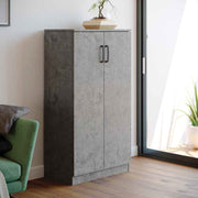 Mehrzweckgrau -Scan -Garderobe Holz Holzholz 2 Türen H130x71x38