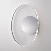 Metalldecke und glänzendes Chromaluminium mit integriertem LED 42x30x H8 cm