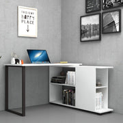 Schreibtisch mit Buchhandlung Oslo White 120x60x H74 cm