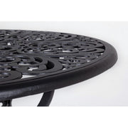 Outdoor -Tisch in Aluminium -Anthrazit -Victoria -Durchmesser 80 x H67 cm