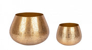 Set 2 Gold Vase Aluminium Vase Industrial Style
