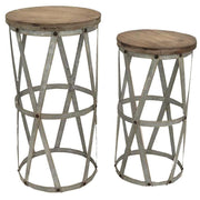 Runder Holz Tisch Cmø38.5H72.5