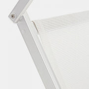 Weißer Außendeckstuhlbett