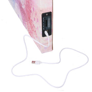 Modernes Bild Bluetooth -Druckblumen Fuchsia 150 x 50 x 4 cm